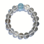 Minimalist Luxury INS Style Aquamarine & Clear Crystal Beaded Bracelet