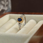 Natural sapphire rings, jewelry rings, light luxury vintage rings, cross-border hits - Image 7