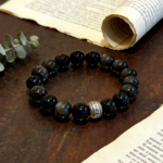 2026 New Six-Character Mantra Bracelet Natural Obsidian Obsidian Couple Bracelet Jewelry Gift for Boyfriend - Image 2