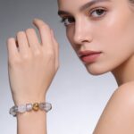 Natural crystal bracelet natural white ghost crystal fortune bracelet natural white crystal purification bracelet for girlfriend - Image 3