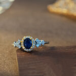 Natural sapphire rings, jewelry rings, light luxury vintage rings, cross-border hits - Image 6