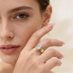 S925 sterling silver simple classic 8*12 ice flower cut zircon ring female European and American cross-border personality layered wedding ring ring - Image 2