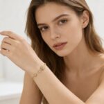 18K sand golden electroplated zircon round necklace light luxury exquisite versatile collarbone chain fashion high-end sense necklace - Image 2