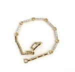 24k sand Golden Heart-Shaped Bracelet for Women  A stylish, luxury, and sophisticated accessory with a unique design.