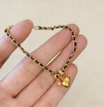 24k Gold color copper auspicious elephant dot diamond love small gourd bracelet women's new Chinese style national tide bracelet - Image 4