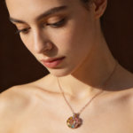 Sweet Natural Tourmaline Necklace - Multi-color Gemstone Pendant with S925 Silver Setting, Ideal for Natural Energy Enthusiasts and Minimalist Luxury Accessory Lovers - Image 2