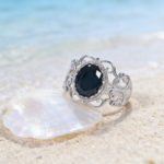 Vintage Palace Style Filigree Hollow - out Natural Black Spinel Ring for Party & Daily Wear, Black, Intricate Filigree Craft, s925 Silver - Image 4