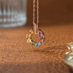 Sweet Natural Tourmaline Necklace - Multi-color Gemstone Pendant with S925 Silver Setting, Ideal for Natural Energy Enthusiasts and Minimalist Luxury Accessory Lovers - Image 5