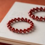 Natural Imperial Cinnabar Bracelet, Raw Ore Red Sand Bead Bracelet, Protective Talisman for Zodiac Year, Spiritual Energy Jewelry - Image 3